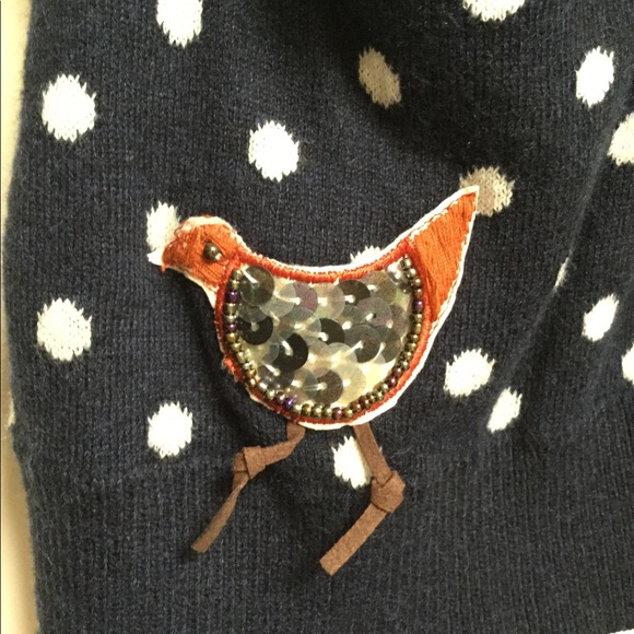 Charlie & Robin Polka Dot Cardigan with Birds - Picture 7 of 11